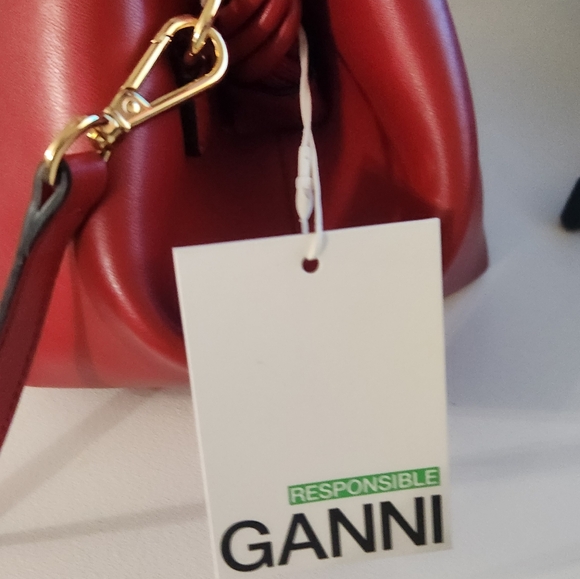 GANNI Red Leather Handbag - Picture 5 of 7